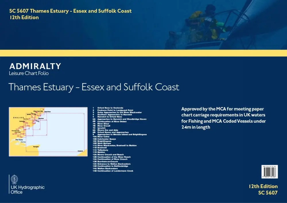 Admiralty Sc5607 Thames Estuary - Essex & Suffolk Coasts Folio 1
