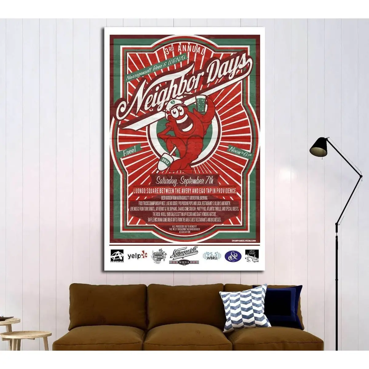 2013 Neighbor Days Poster №3429 Ready To Hang Canvas Print 1