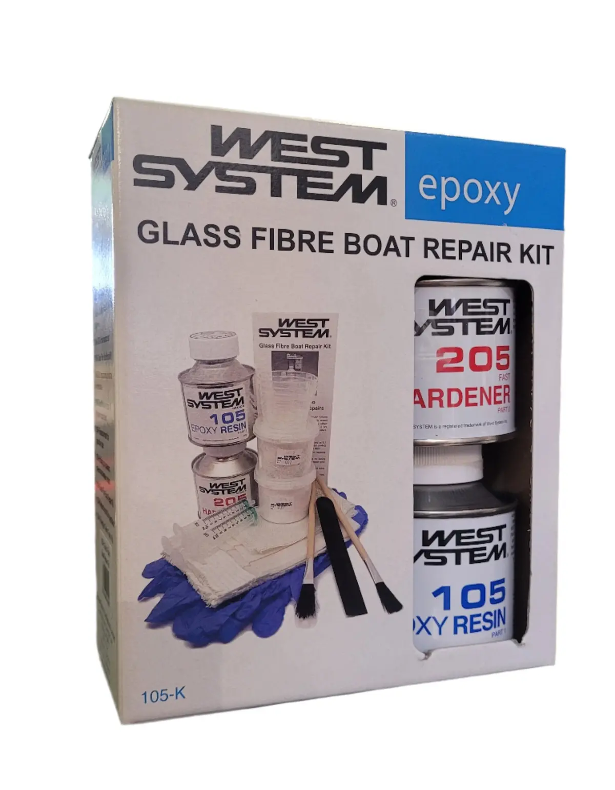 West System Epoxy Glass Fibre Boat Repair Kit 1
