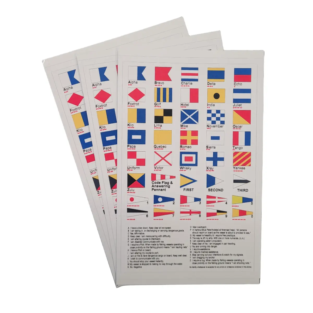 International Code Flag Sticker 1