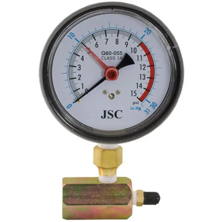 Jones Stephens 3/4" Stainless Steel Pressure Gauge - 15 Psi 1
