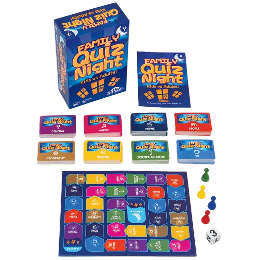 Outset "Family Quiz Night" Trivia Card Game 1