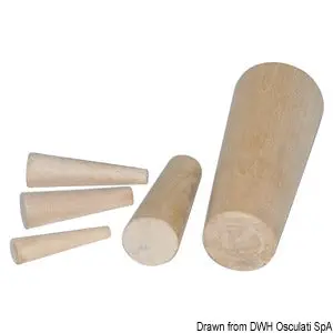 Series Of 10 Emergency Wooden Plugs 8 To 38 Mm 1