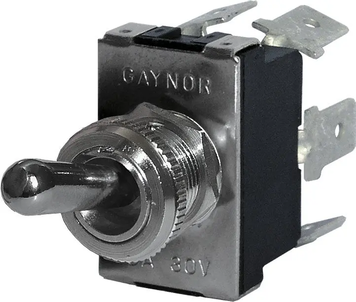 Blue Sea System Weatherdeck® Toggle Switch Dpdt - On-Off-On 1
