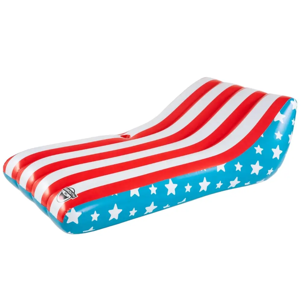 Big Mouth Inflatable Vinyl Americana Pool Lounger - 5' 1