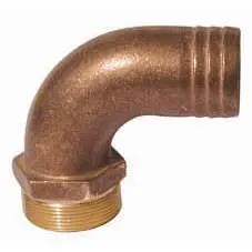 Right Angle Bronze Hose Connector 1