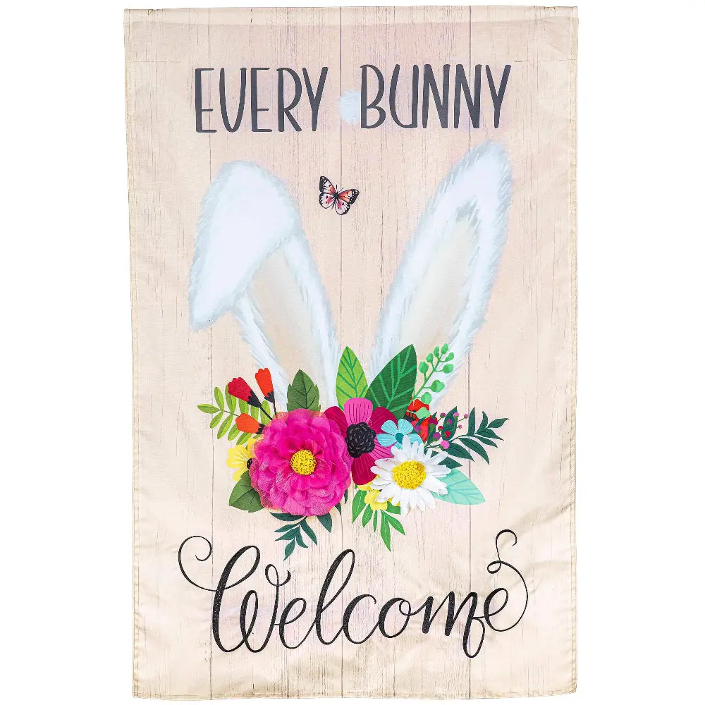 Evergreen "Welcome" Themed House Flags - 28" X 44" 30