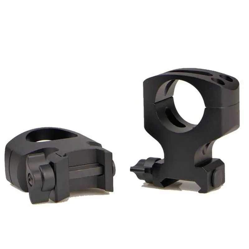 Xxb Warne Scope Mounts Msr Quick Detach Rings Ar-15 1" Tube Ultra High 2 Piece Fixed Mount Aluminum Matte Black A404lm 1