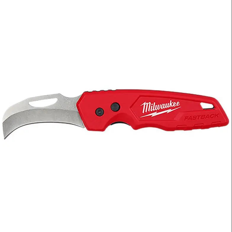 Milwaukee Fastback Press-And-Flip Hawkbill Folding Knife - 7" 1