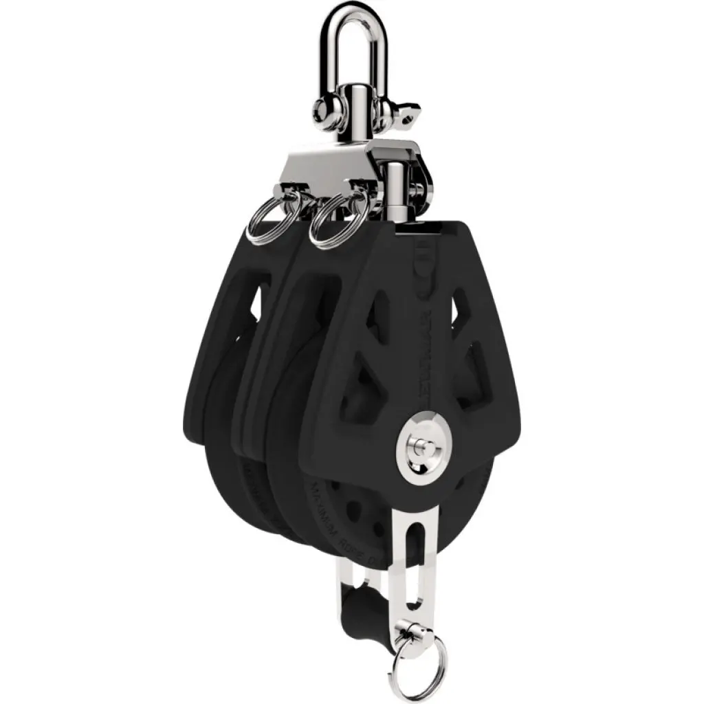 Lewmar 60Mm Double Synchro Block - With Becket 1