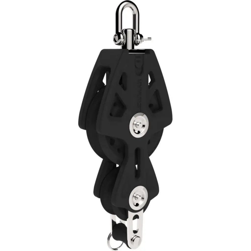 Lewmar 72Mm Synchro Fiddle Block - W/Becket 1