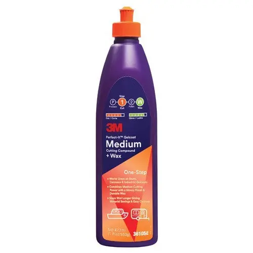 3M Perfect-It Medium Cutting Compound + Wax 1