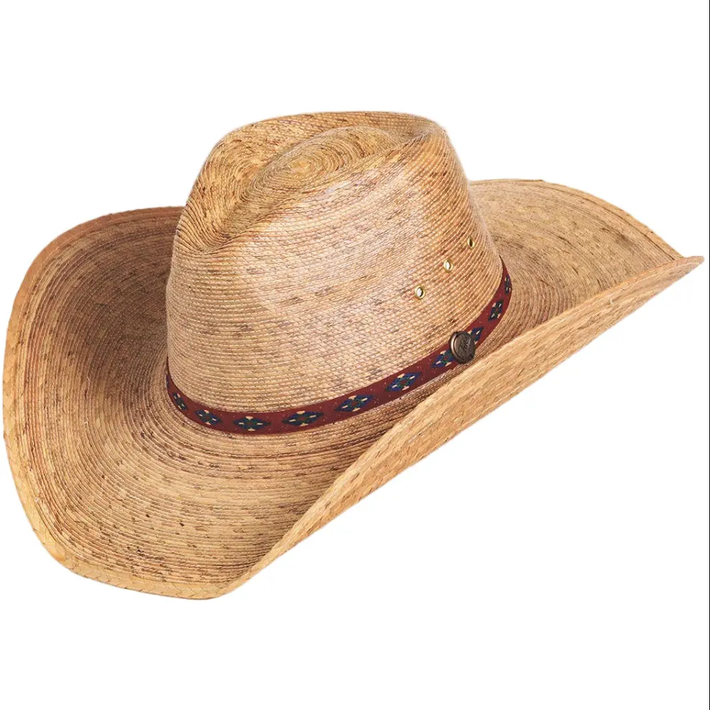 Tula Brazos Natural Palm Straw Cowboy Hat 1