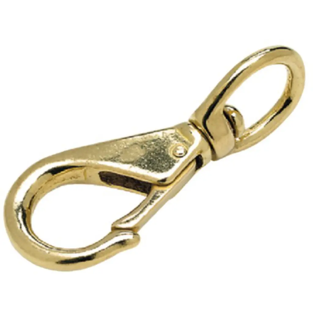 #1 Brass Swivel Eye Snap 5/8" Dia. Eye 1