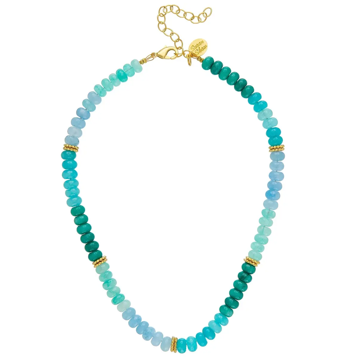 Susan Shaw Lolly Gold Beaded Necklace 1