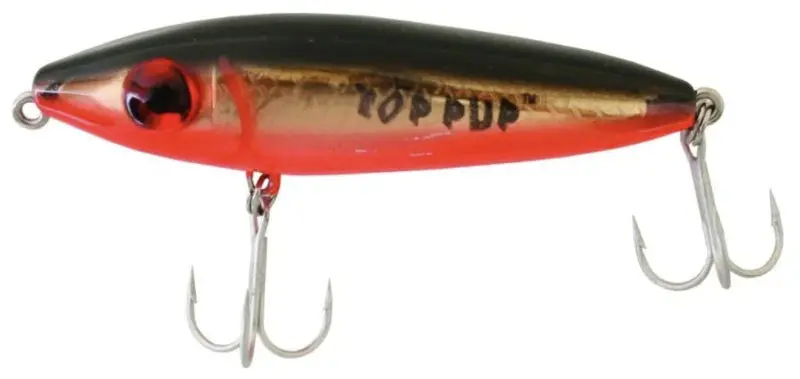 Mirrolure Top Pup 5/8 Oz. Surface Walker Lures - 3.5" 1