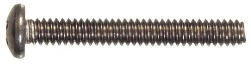 Hillman 18-8 Stainless Steel Pan Head Phillips Machine Screw 1/4" X 2" - 100 Pack 1