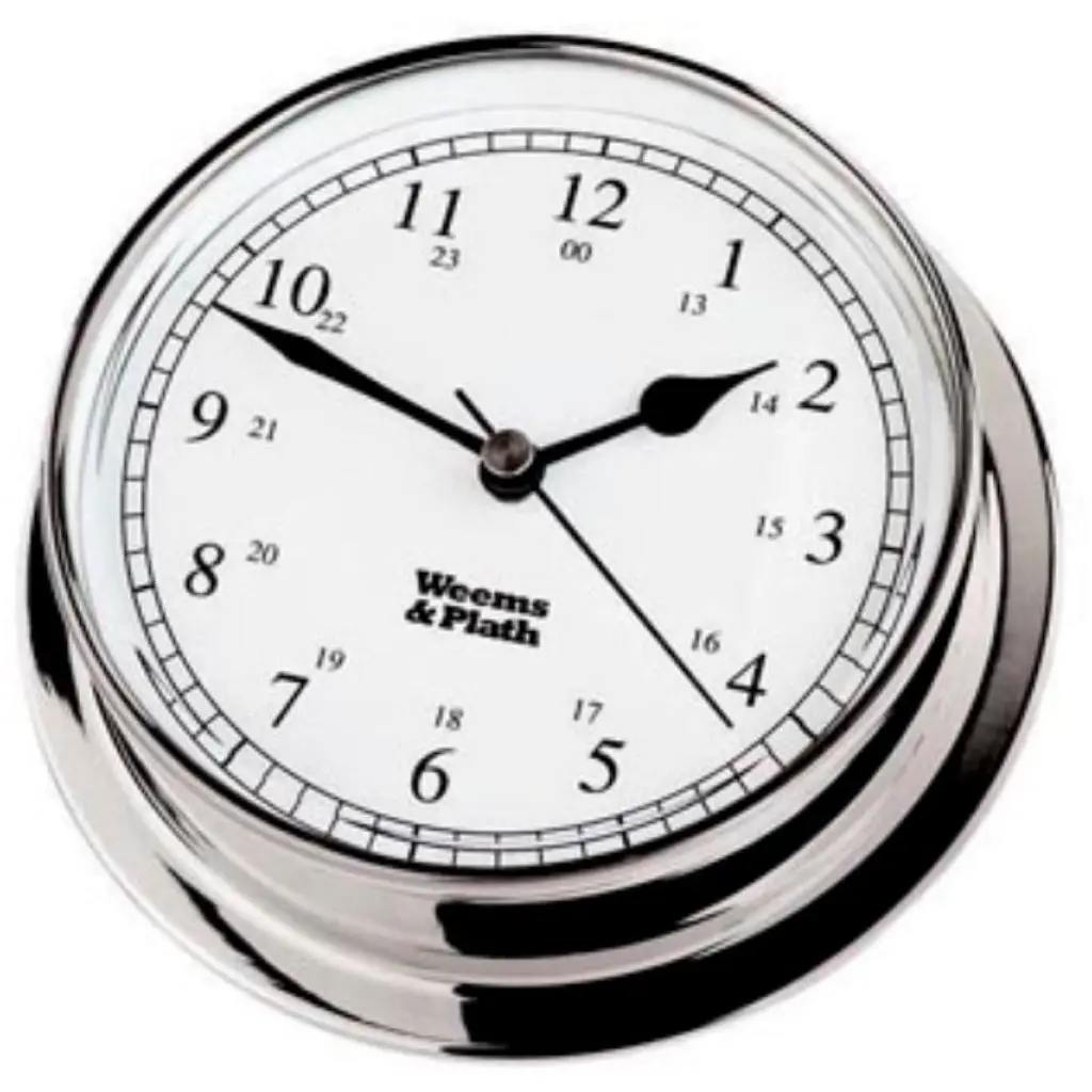 Weems And Plath Chrome Endurance 085 Quartz Clock 1