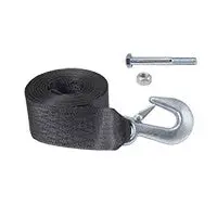 Winch Strap With Hook/Nut/Bolt (25Ft/7.5M) 10Mm Bolt 1