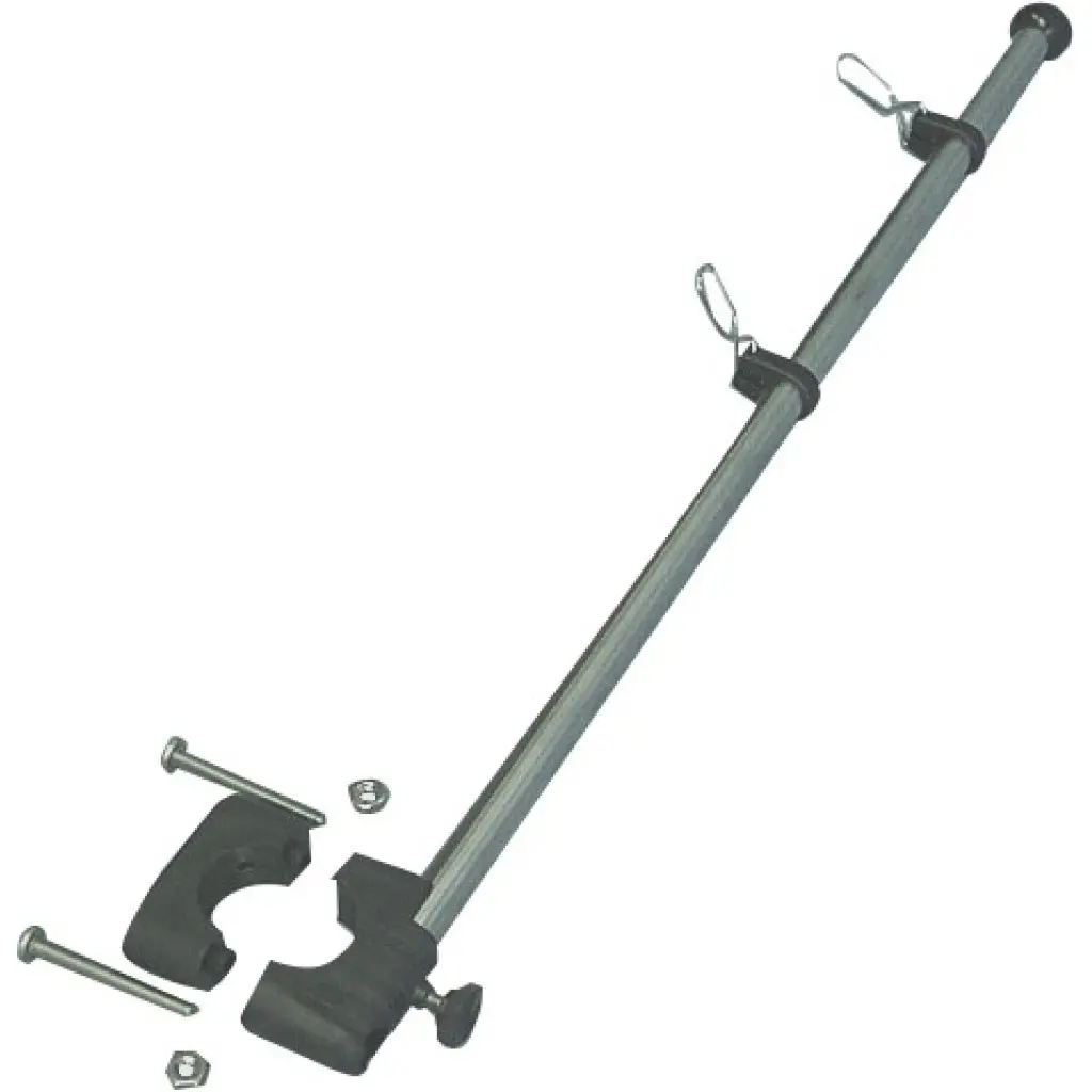 Rail Mount Flag Pole 17" Nylon Rail Clamp 7/8-1" 1