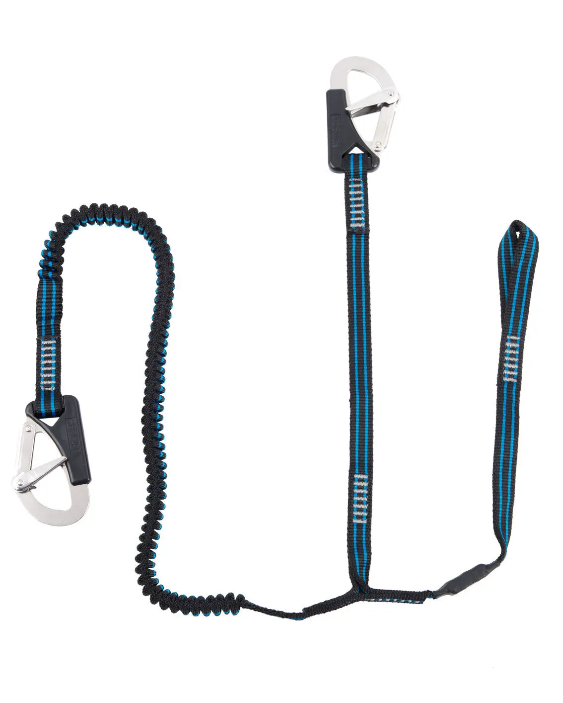 Seago Safety Tether Line 2 Hook With Cow Hitch Loop & Elasticated Webbing 1