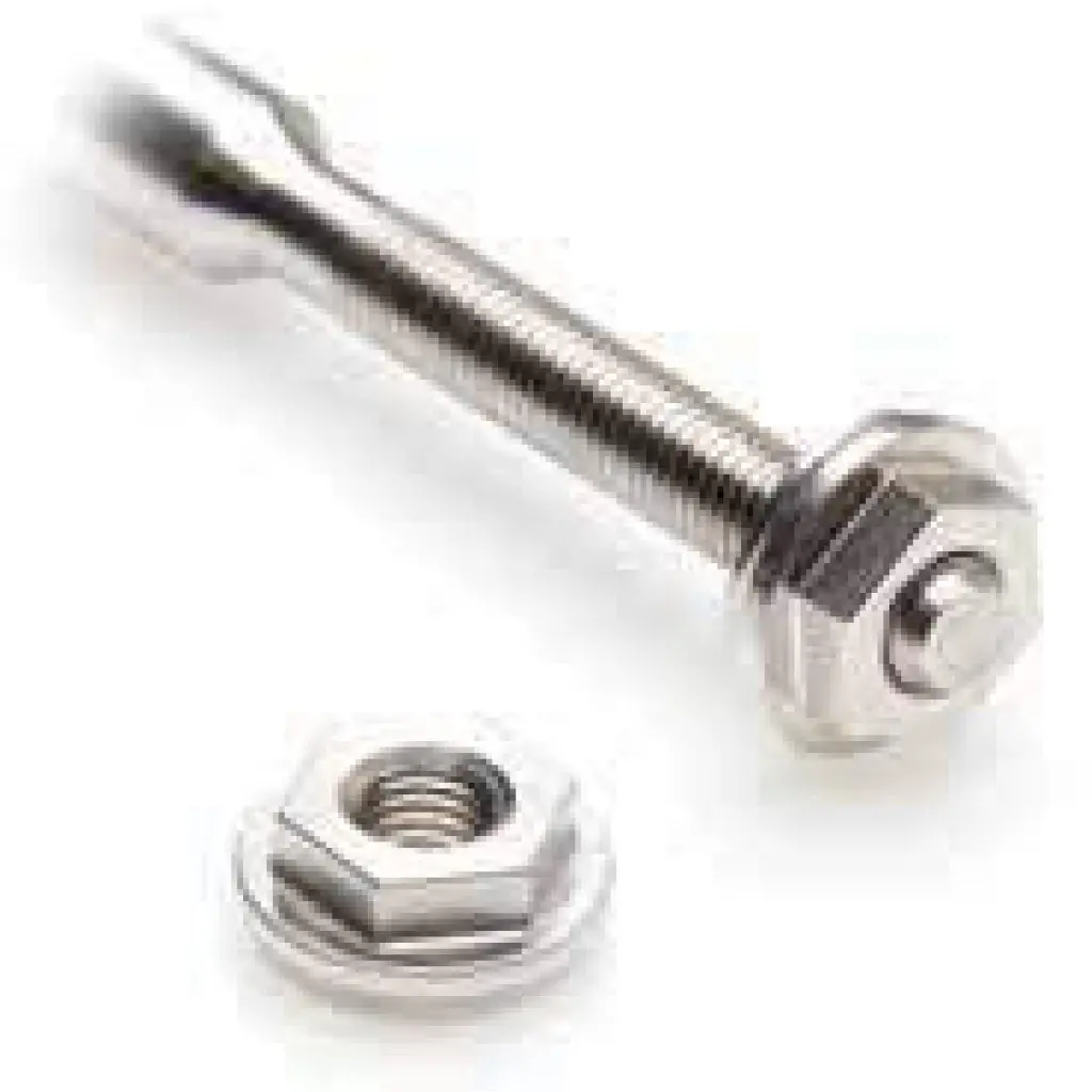 Johnson 10-32 Left.Hand Stainless Locking Nut 1