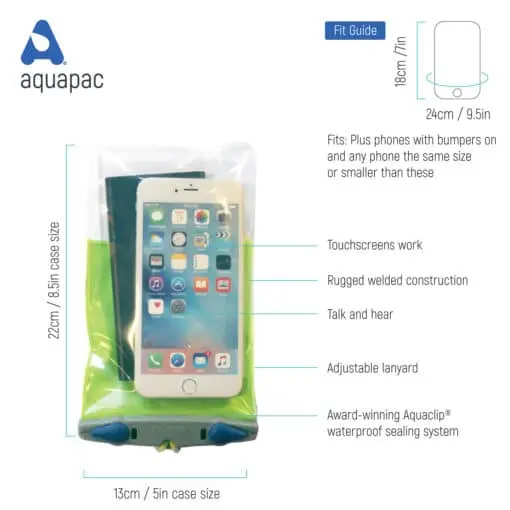 Aquapac Waterproof Phone Case Plus Plus - Grey 2