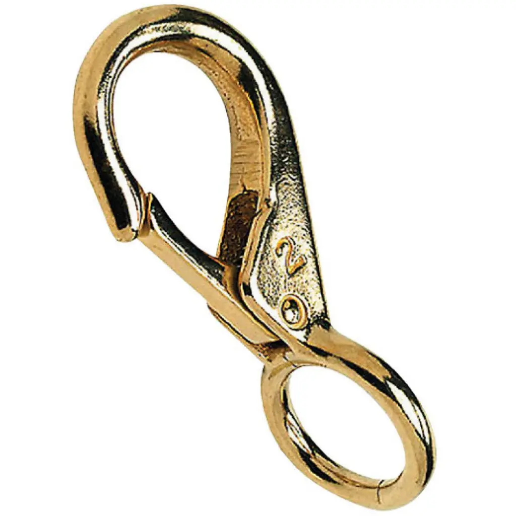 Brass Fixed Eye Snap 7/8" Dia. Eye 1