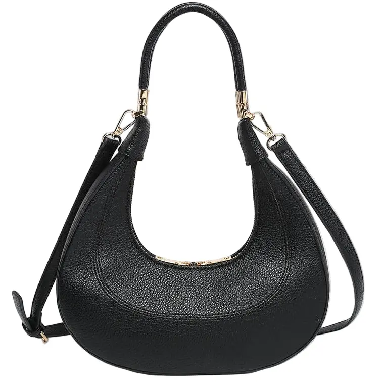 Jen & Co. Clara Vegan Leather Crescent Shoulder Bag 1