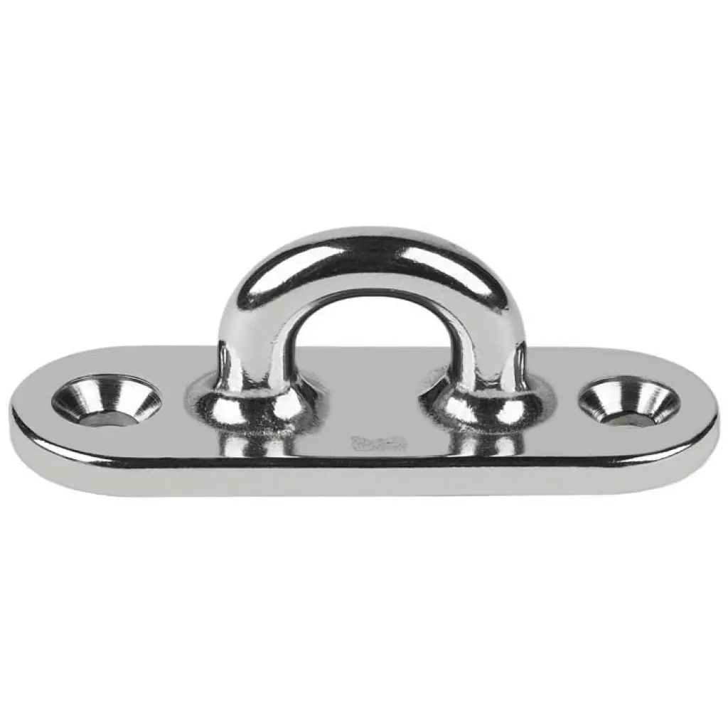 Oblong Pad Eye Cast Stainless - 3" 1