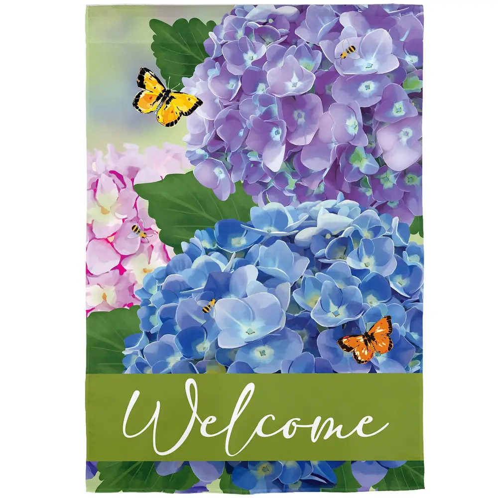 Evergreen "Welcome" Themed House Flags - 28" X 44" 21