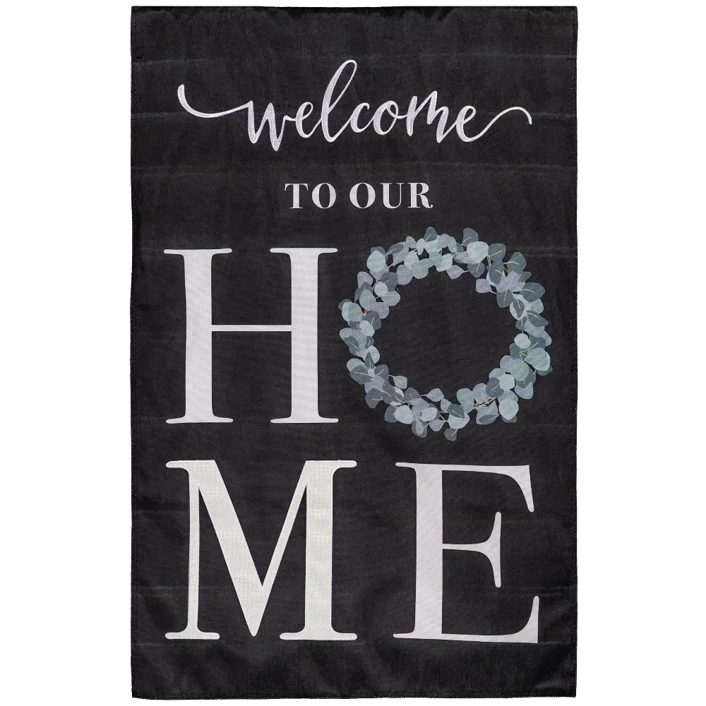 Evergreen "Welcome" Themed House Flags - 28" X 44" 19