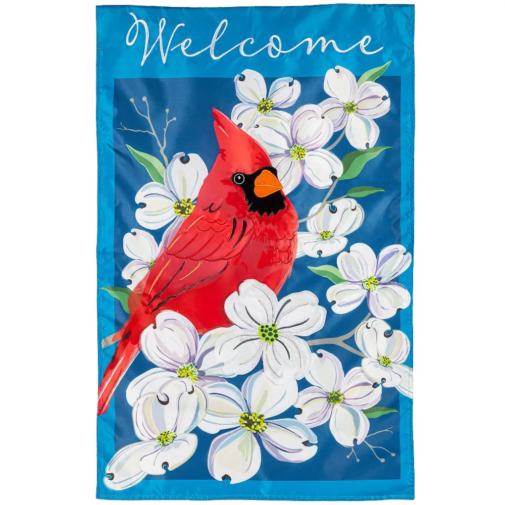 Evergreen "Welcome" Themed House Flags - 28" X 44" 12
