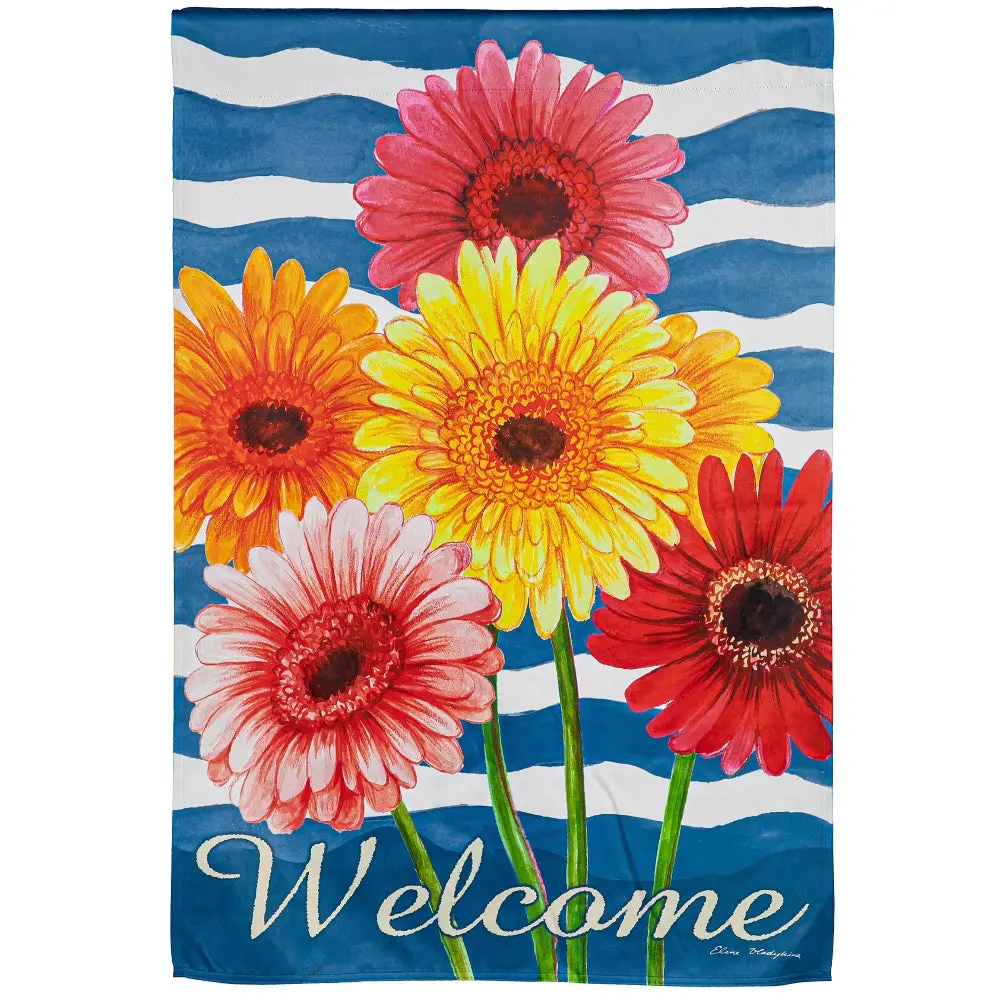 Evergreen "Welcome" Themed House Flags - 28" X 44" 33