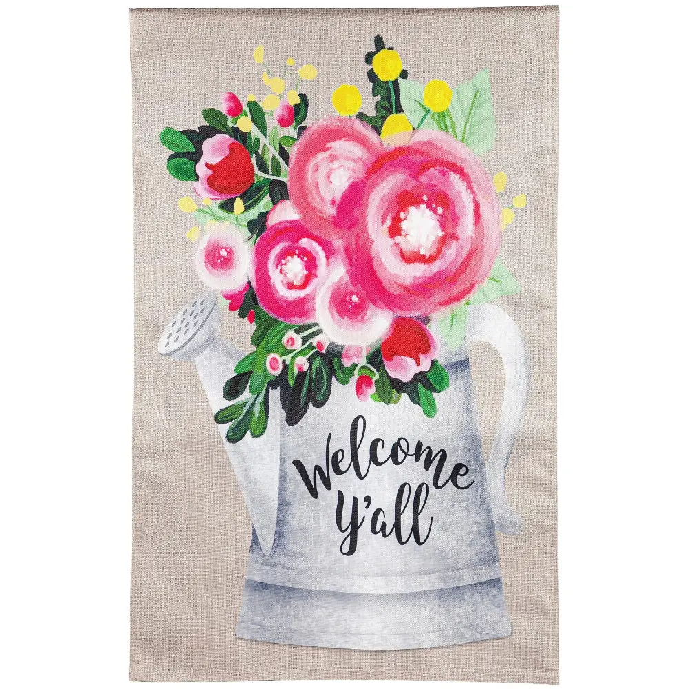 Evergreen "Welcome" Themed House Flags - 28" X 44" 22