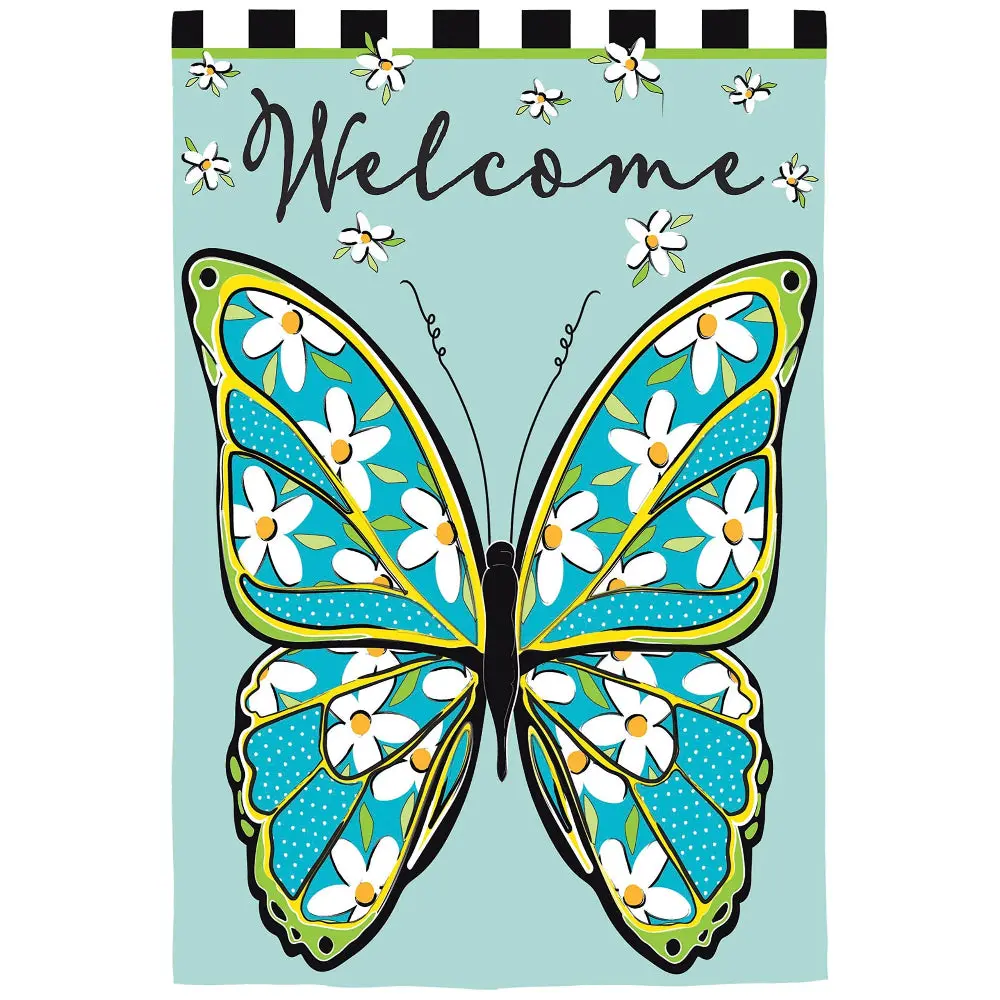 Evergreen "Welcome" Themed House Flags - 28" X 44" 20