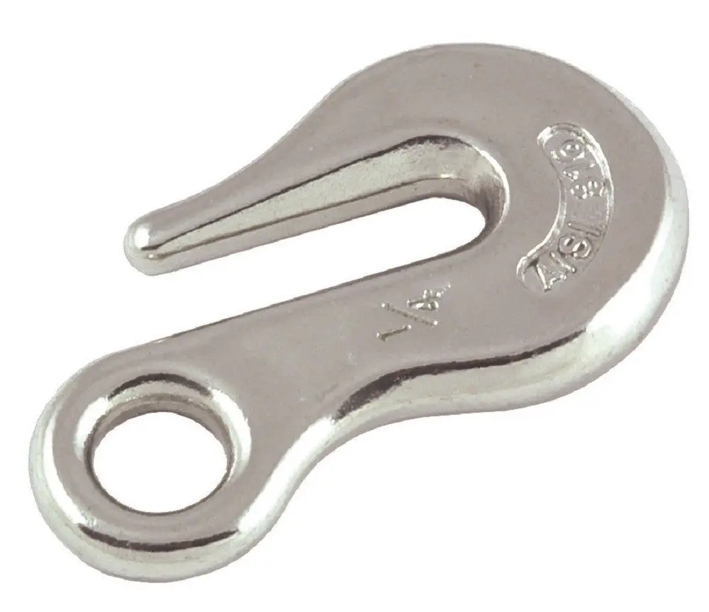 S/S Chain Grab Hook With Eye 1
