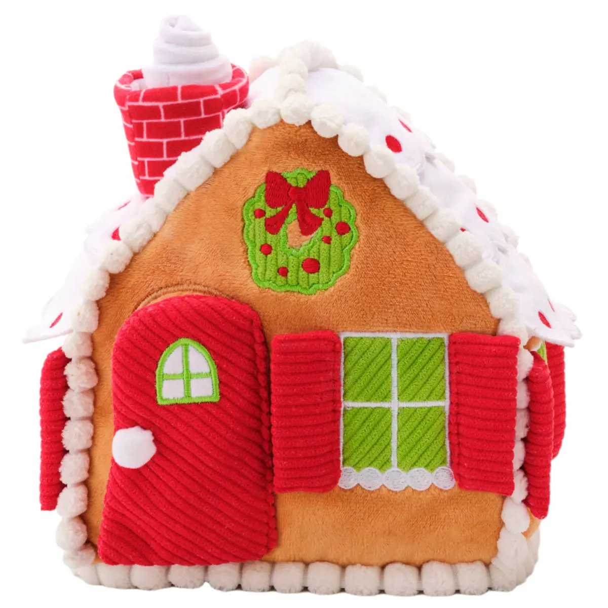 Foggy Dog Snuffle Gingerbread House Toy 1