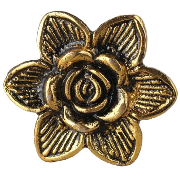 Knobco Bronze-Toned Pewter Flower Knob - 2" 1