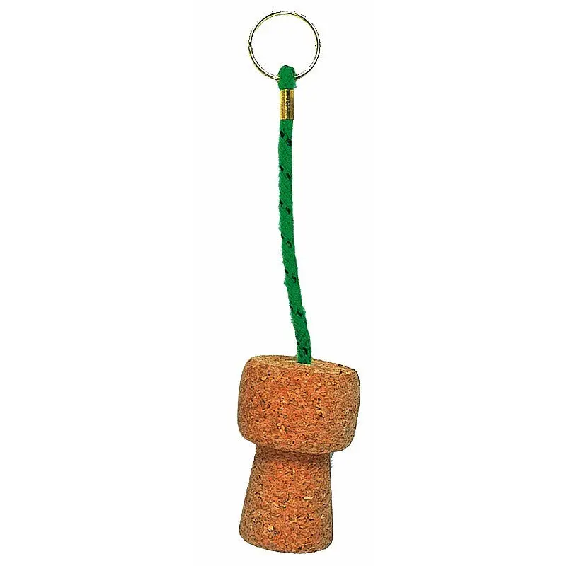 Champagne Cork Floating Keyring 1