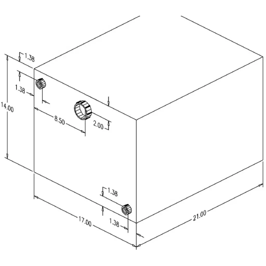 20 Gallon Water Tank 20"L X 17"W X 14"H 1
