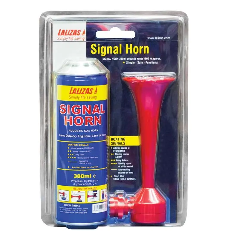 Lalizas Signal Horn Set 380Ml & Spare Cannisters 1