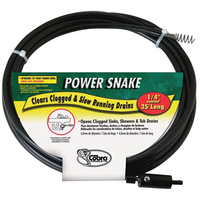 Cobra Power Snake Drain Auger - 15' 1