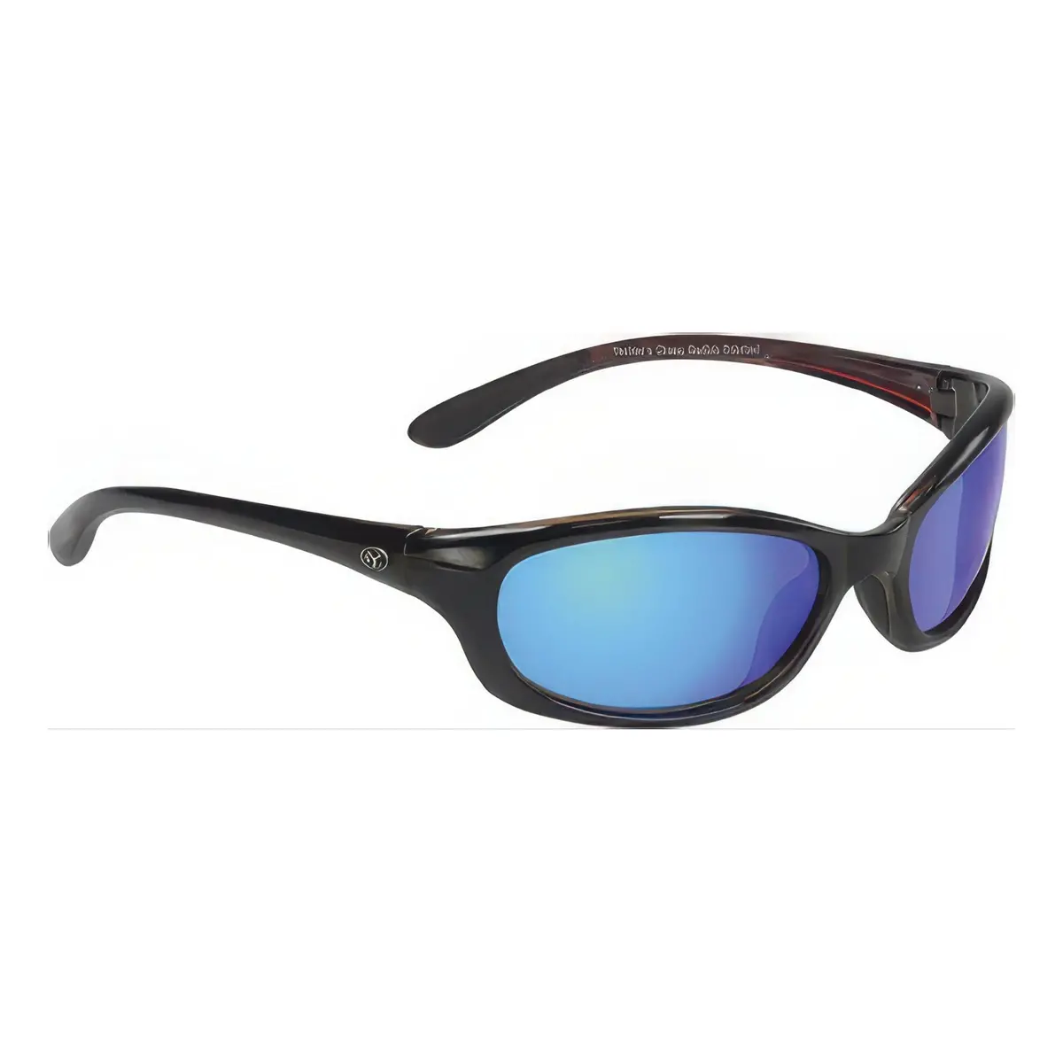 Redfish Black Frame Blue Mirror Polarized Sunglass 1