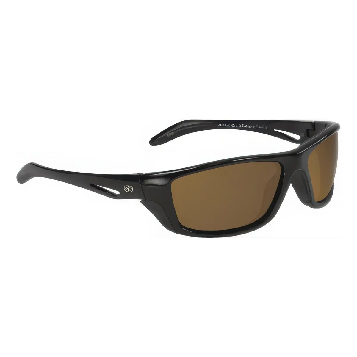 Pompano Black Frame Brown Polarized Sunglass 1