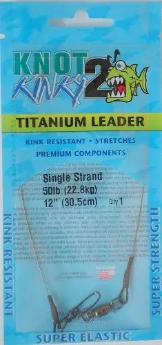 Knot 2 Kinky Pre-Made Titanium Leaders 1