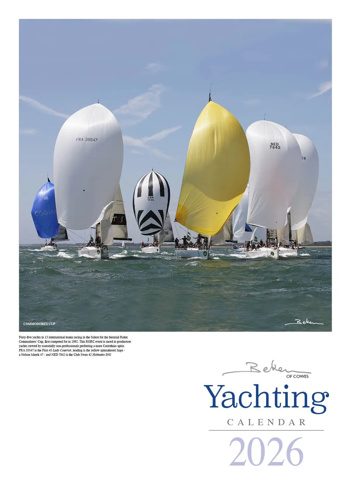 Beken Yachting Calendar 2026 1