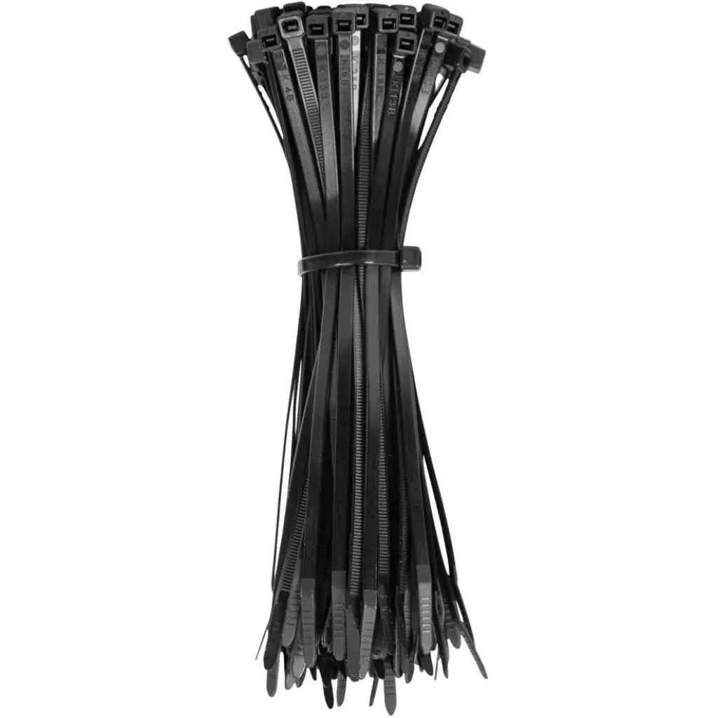 Uv Cable Tie With Hole Black 8" 25/Pack 1