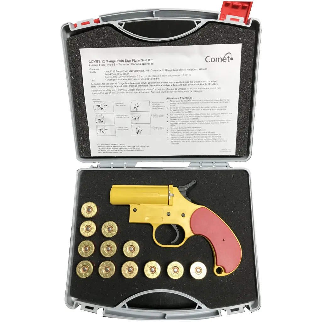 Flare Gun Kit W/Case,12Xtype-B Shell*Pick-Up Only* 1