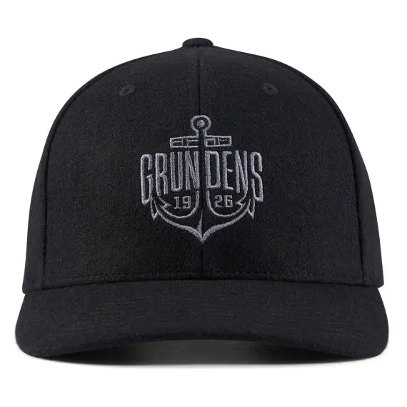 Grundens Logo Anchor Wool Trucker 1